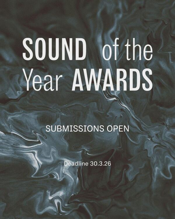 Poster for SOTYA, text on a swirly background